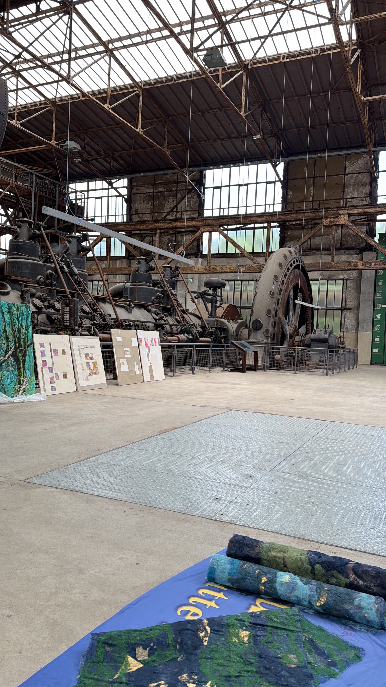 Aufbau in der Henrichshütte